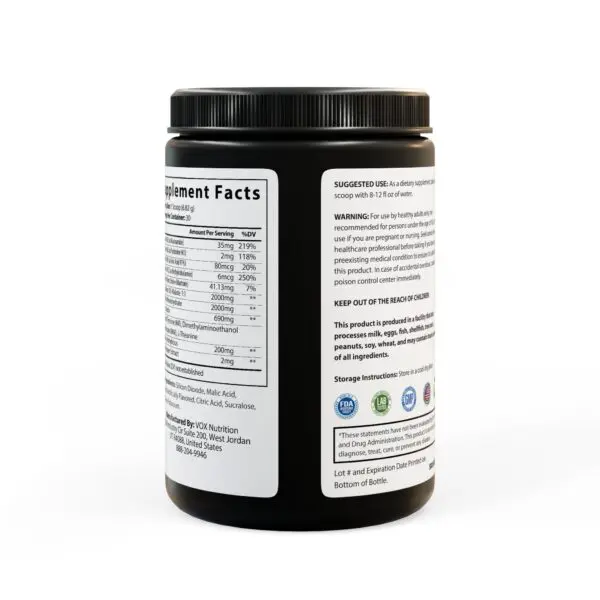 Pre-Workout Supplement, Fruit Punch (204g, 7.1oz) - Image 4