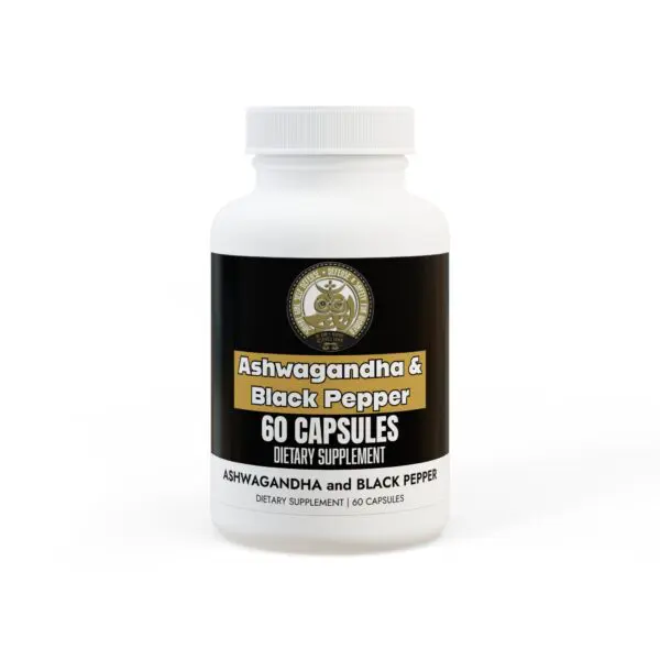 Ashwagandha and Black Pepper Supplement (60 capsules)