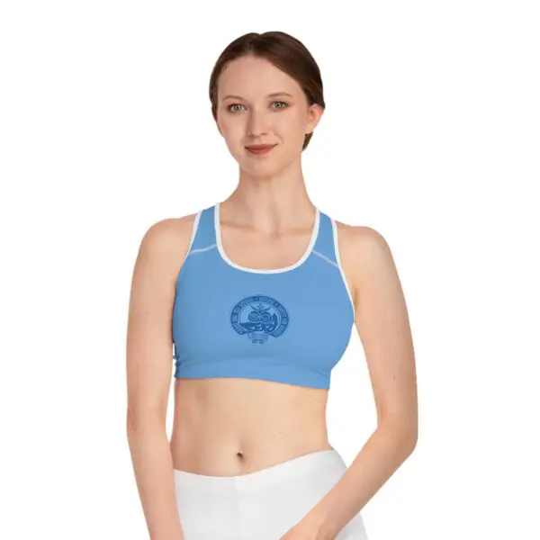 Women's Blue Sports Bra - Image 2