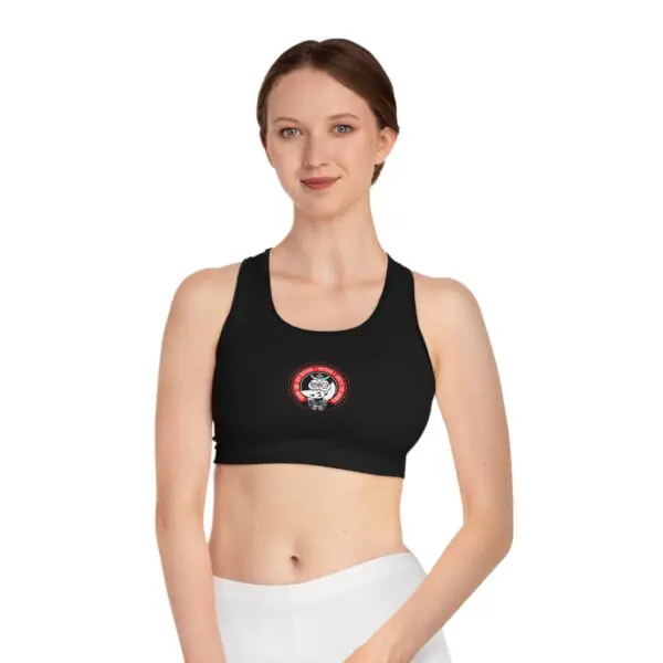 Women's Black Sports Bra - Image 2