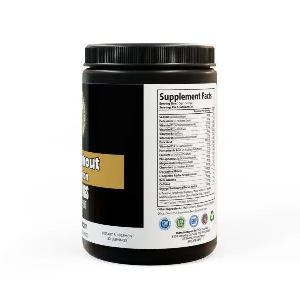 Pre-Workout Supplement, Watermelon (300g, 10.58oz) - Image 3