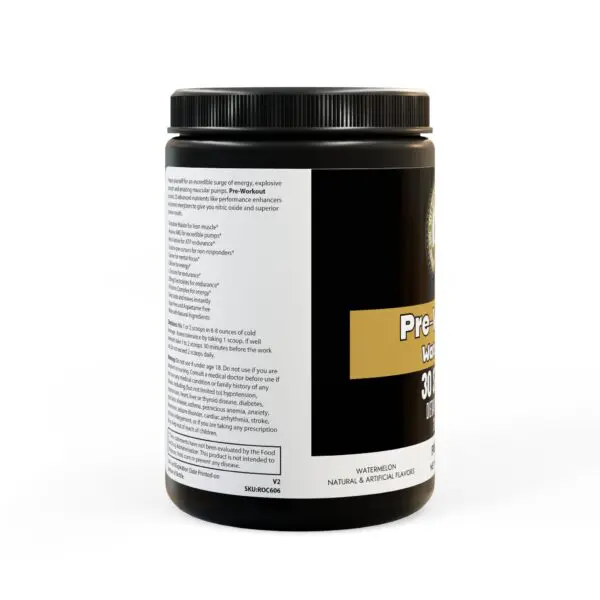 Pre-Workout Supplement, Watermelon (300g, 10.58oz) - Image 2