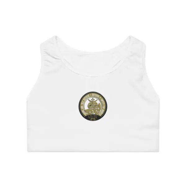 Women's White Sports Bra