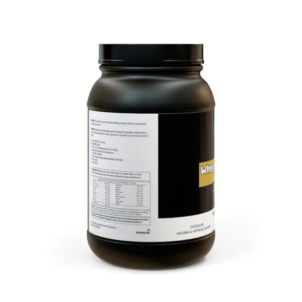 Whey Isolate Protein Supplement (907g, 2lb) - Image 2