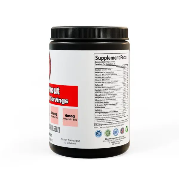 Pre-Workout Supplement, Watermelon (300g, 10.58oz) - Image 3