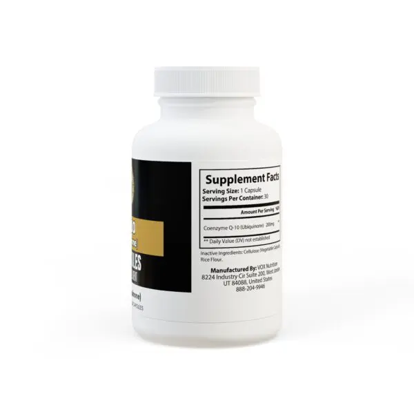 CoQ10 (Ubiquinone) Supplement (30 Capsules) - Image 3